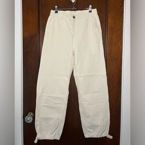 Zara Ankle Tie Wide Leg Jeans Size Medium